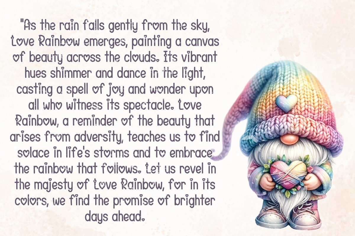 Love Rainbow - Handwriting, a Handwritten Font by Charmingbear59.design (Photo 4 of 5)