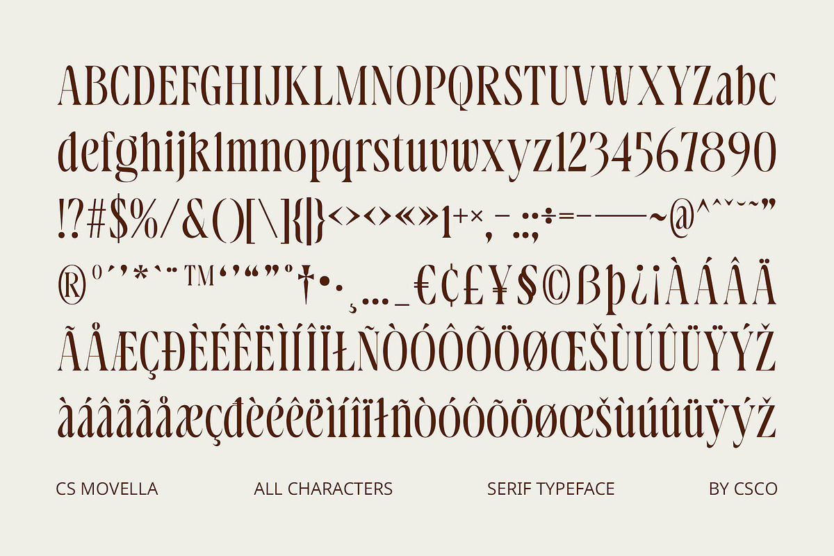 CS Movella – Condensed Font, a Serif Font by Craft Supply Co. (Photo 8 of 8)