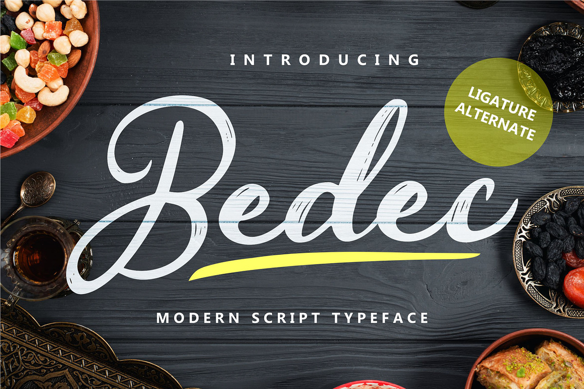 Bedec - Modern Script Typeface