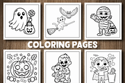 Bold And Easy Halloween Coloring, a Seasonal Illustration by Design Station (Thumbnail 4 of 5)
