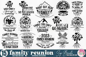 Family Reunion 2023 SVG Bundle