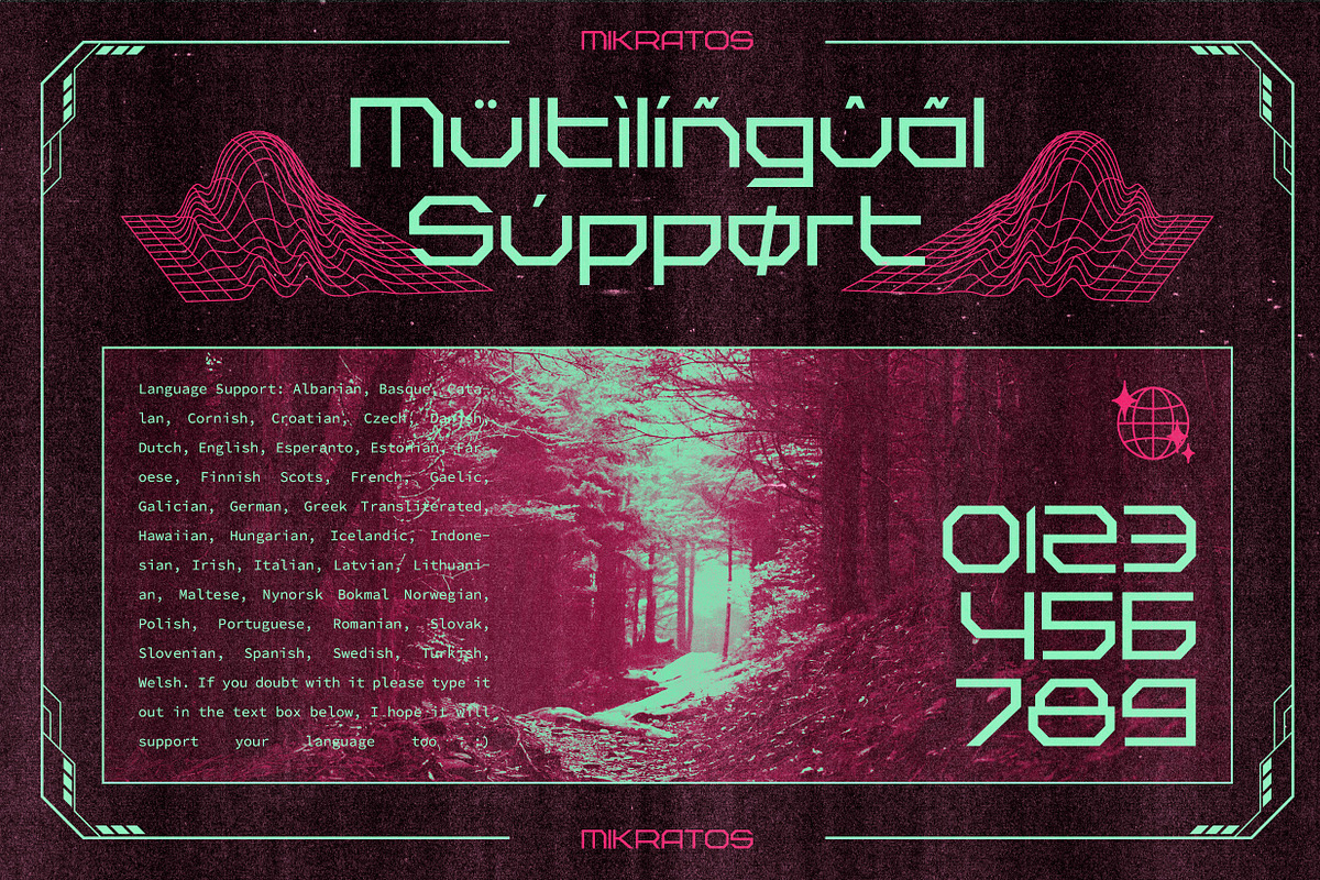Mikratos - Futuristic Display Fonts, a Sans Serif Font by Ian Irwanwismoyo (Photo 8 of 8)