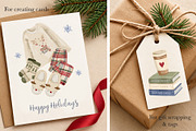 Cozy Hygge Winter Clipart, a Seasonal Illustration by ArtGiftsStudio (Thumbnail 2 of 4)