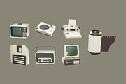 Retro Lifestyle 3D Illustration, an Object Illustration by graphicook (Thumbnail 2 of 3)