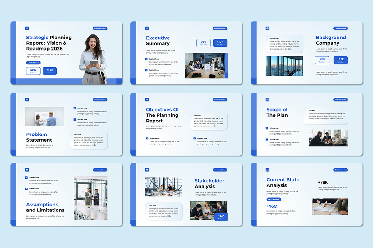 Strategic Planning Report - Google S, a Presentation Template by Iqsiart Studio (Photo 2 of 3)