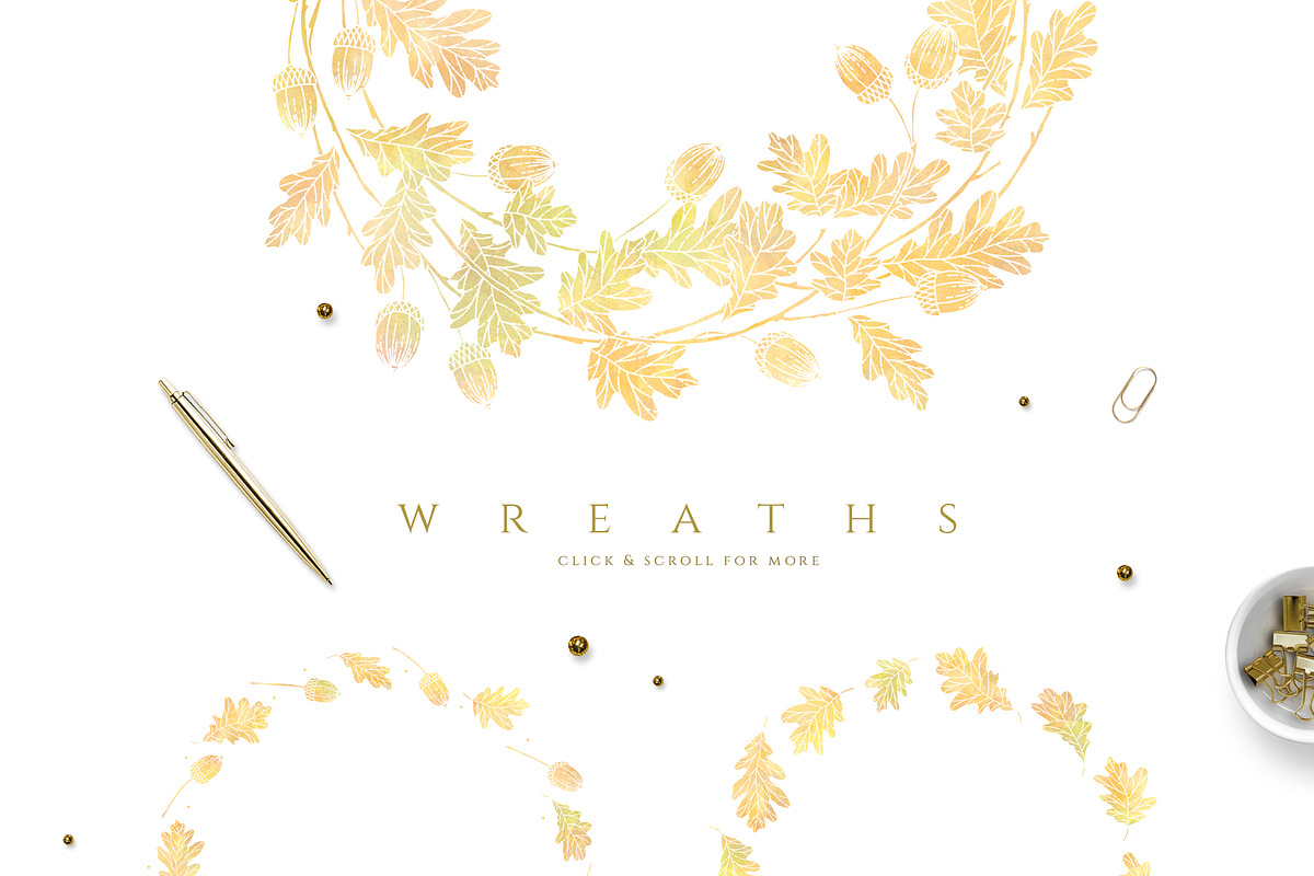 Autumn is Here - Fall Leaves clipart, an Illustration by Euonia Meraki (Photo 4 of 13)