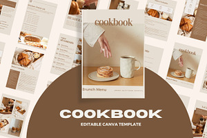 Canva Cookbook Template, a Design Template by TheWayfarerShoppe