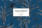 Palm grove, a Pattern Graphic by HannaStudio (Thumbnail 1 of 8)