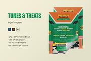 Tunes & Treat Fest - Flyer Template, a Flyer Template by StreaksideStd (Thumbnail 1 of 3)