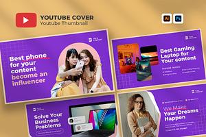 Business Youtube Thumbnail Template, a Social Media Template by hekenostudio