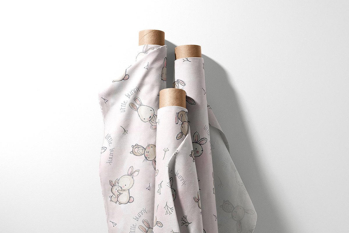 Cute Baby Bunny Seamless Pattern, a Pattern Graphic by StudioGlouna (Photo 5 of 5)