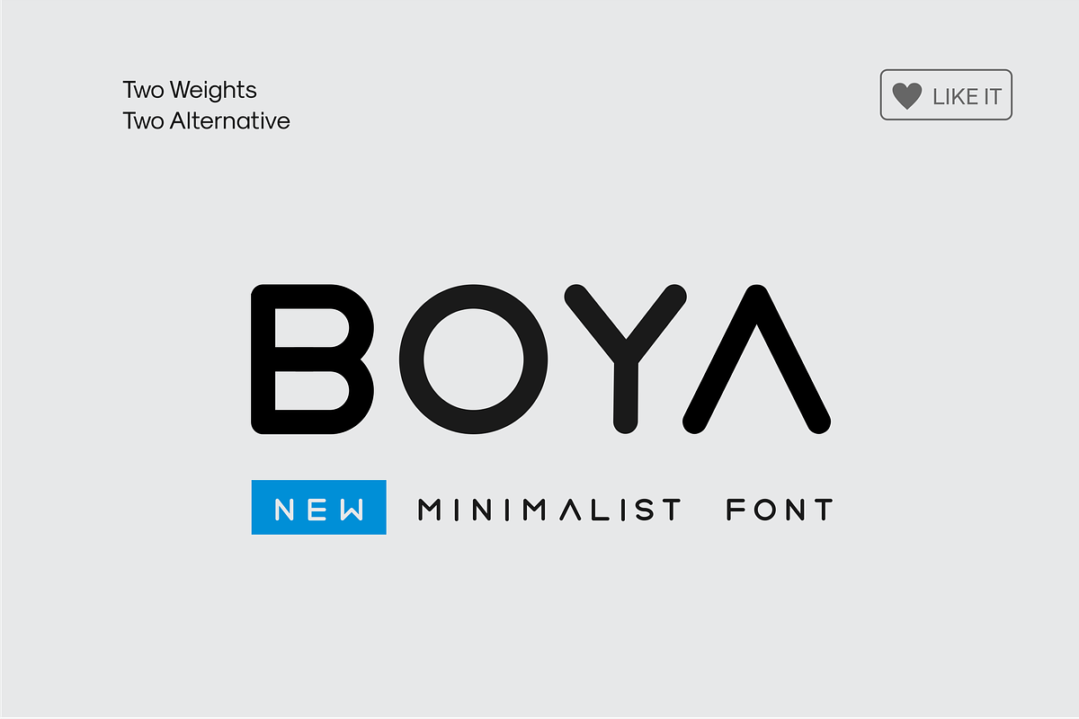 BOYA (Rounded Font )
