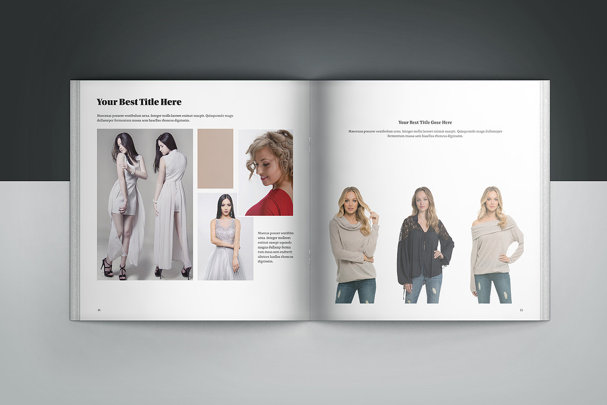 Square Fashion Lookbook / Brochure, a Magazine Template by Template Shop (Photo 4 of 10)