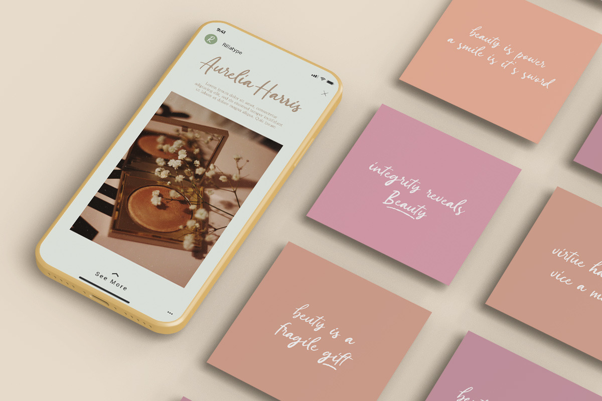 Saint Capital - Handwritten Script, a Script Font by Rillatype (Photo 5 of 8)
