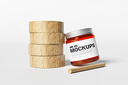 Jam Jar Mockup, a Packaging Mockup by AndikaGraphic (Thumbnail 5 of 5)
