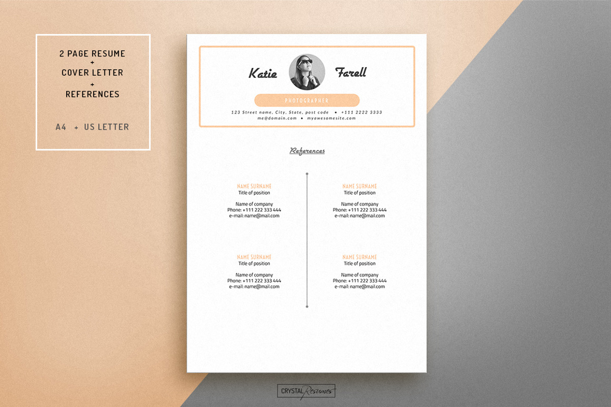 Resume Template for MS Word, a Resume Template by CrystalResumes (Photo 3 of 4)