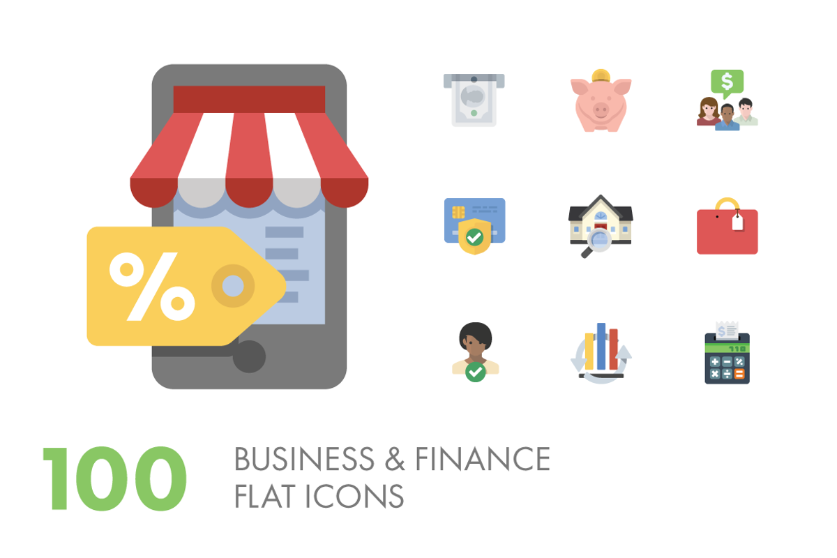100 Business & Finance Icons, an Outline Icon by Iconify.it (Photo 1 of 3)