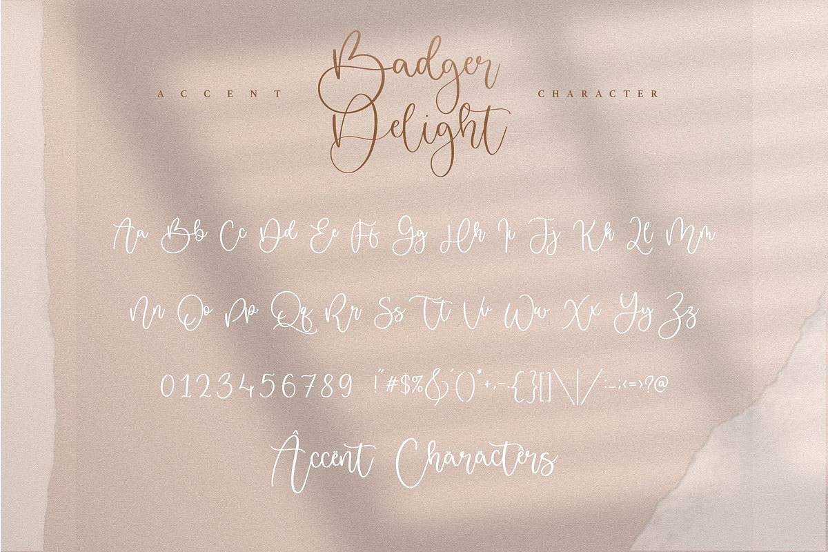 Badger Delight - Modern Handwritten, a Script Font by Letterative Studio (Photo 5 of 7)