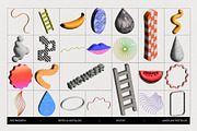Neo 3D Postmodern Elements 2, an Object Graphic by angelainthefields (Thumbnail 6 of 13)