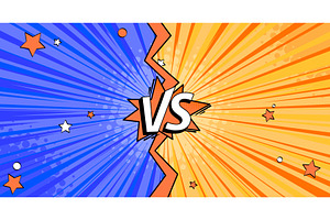 Dynamic comic book versus background, an Illustration by art PVP - market
