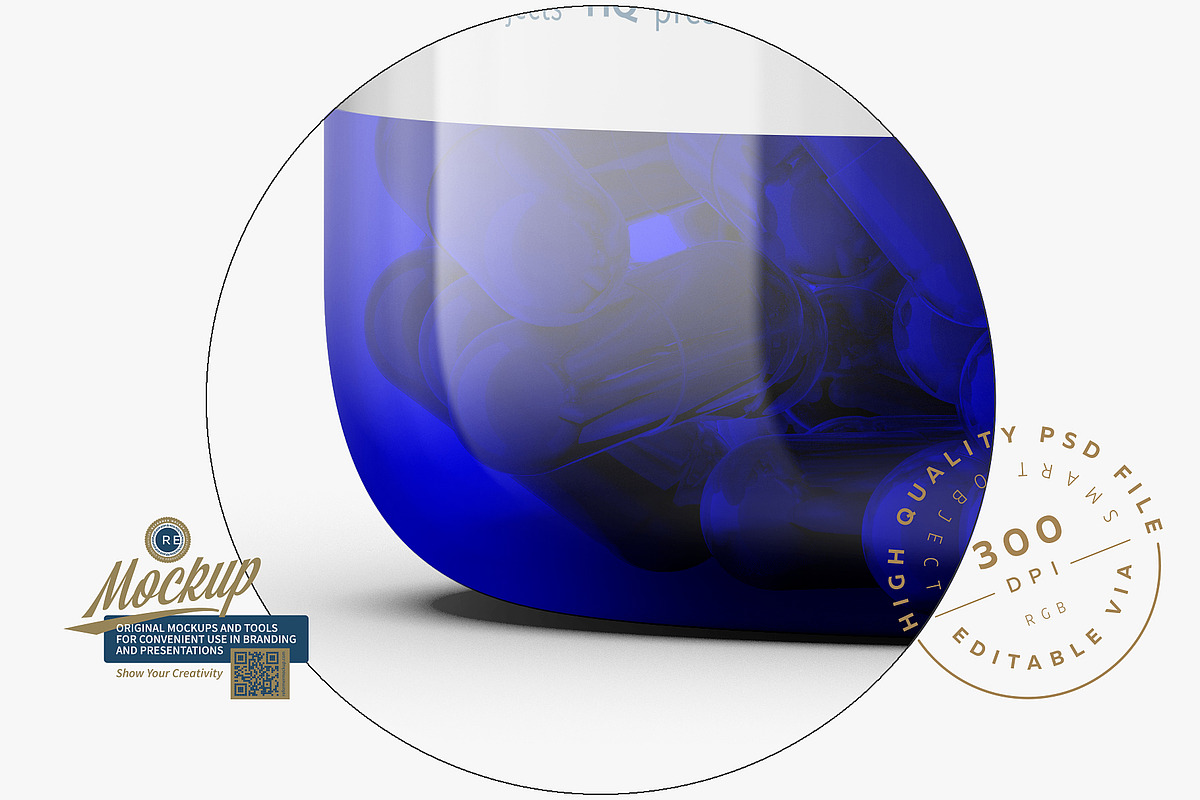 Blue Pills Bottle Mockup, a Packaging Mockup by Reformer Mockup (Photo 6 of 6)