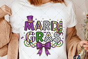 Glitter Mardi Gras Png Coquette Bow, an Illustration by Creative Art (Thumbnail 4 of 6)
