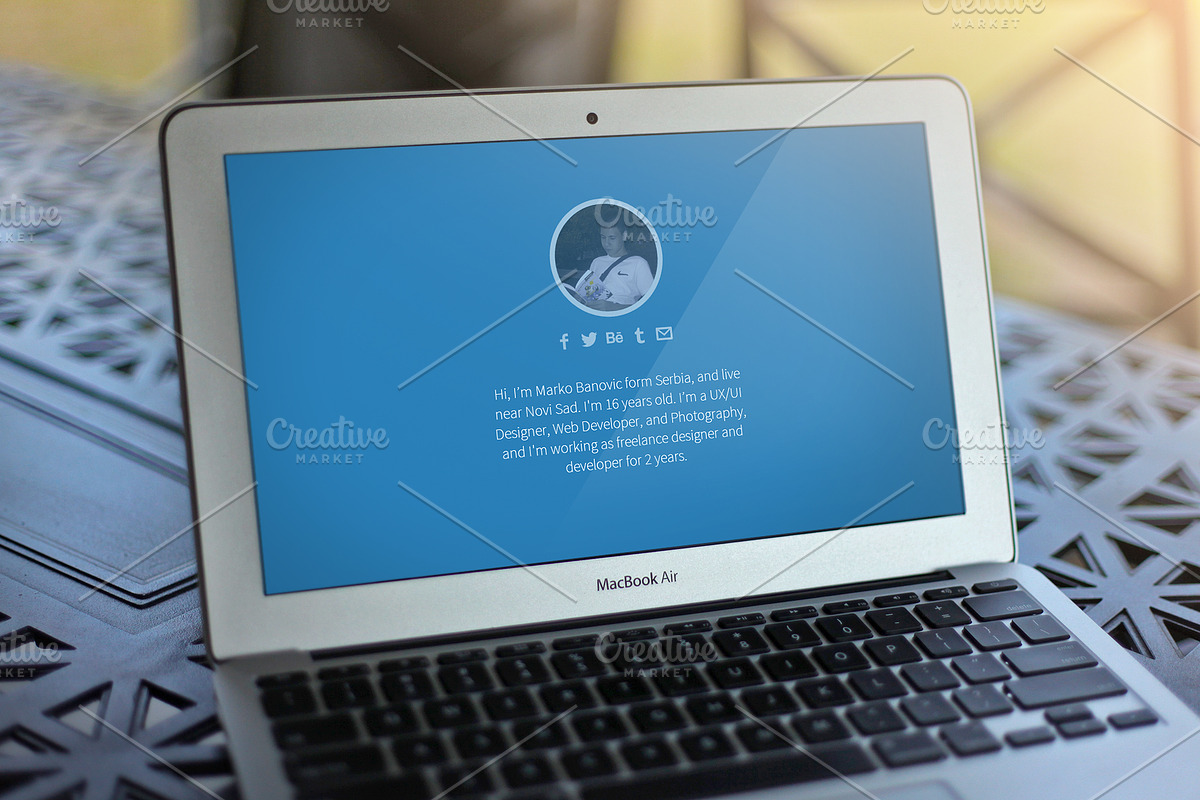 Portfolio 2014, a Bootstrap Template by Marko Banovic (Photo 3 of 4)