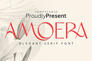 Amoera Elegant Serif Display Font, a Serif Font by Vampstudio (Thumbnail 1 of 14)