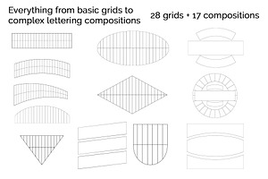 Lettering Grid Layout Procreate Pack