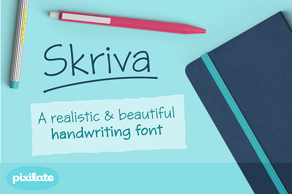 Skriva handwriting font preview 8