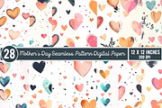 Mothers Day Seamless Pattern Digital, an Illustration by GatewayDesign (Thumbnail 3 of 3)