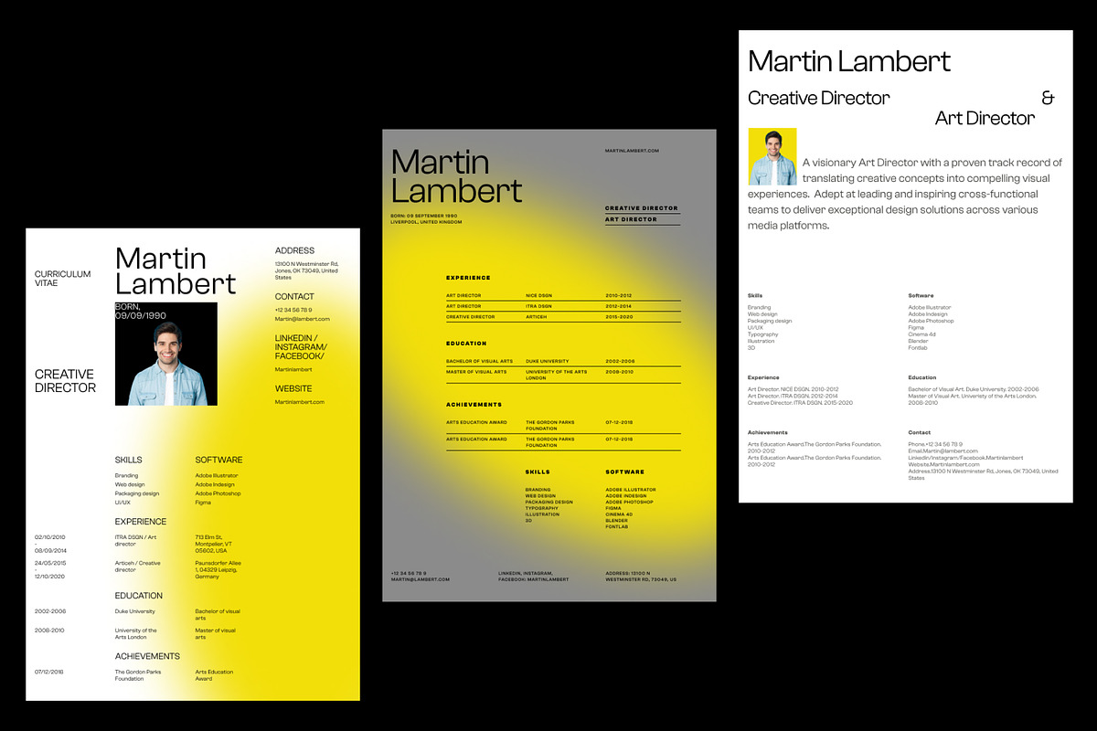 Creative Resume Template, a Resume Template by zroch design (Photo 2 of 7)