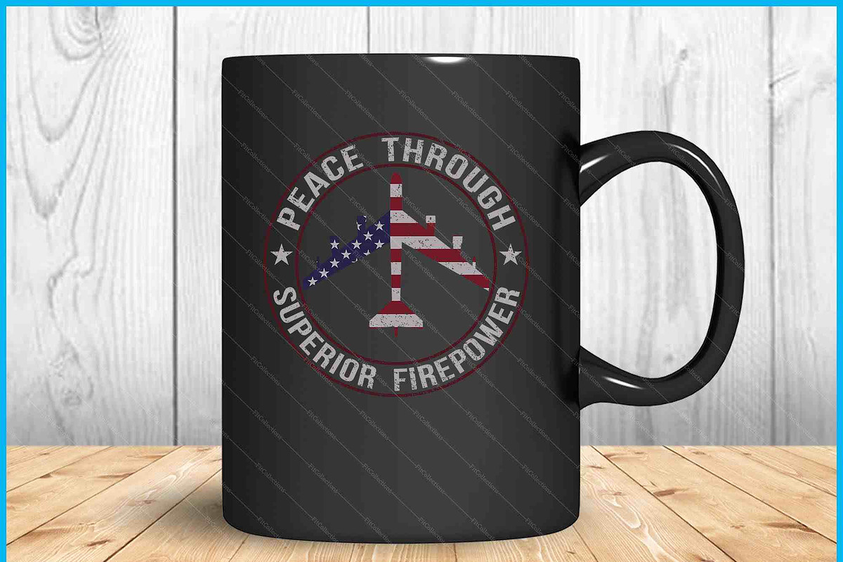 Peace Through Superior Firepower Vintage SVG