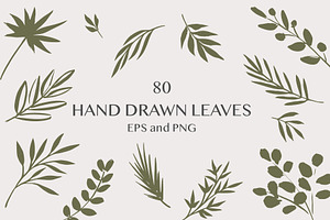 Hand drawn foliage