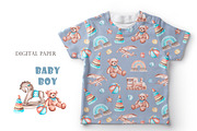 Child boy watercolor set. Birthday., a Person Illustration by SabinaWatercolorArt (Thumbnail 12 of 15)