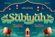 Sabiyah, a Script Font by Burntilldead (Thumbnail 1 of 12)