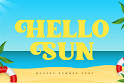 Hello Sun - A Modern Summer Font, a Serif Font by overlaytemplates (Thumbnail 1 of 5)