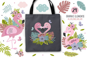 Floral Flamingo Collection