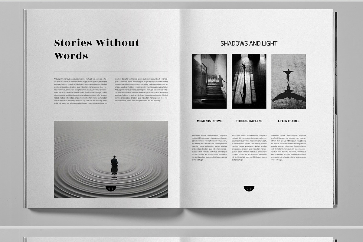 Black and White Photobook Brochure, a Brochure Template by Boris Cupac (Photo 6 of 7)