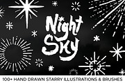 Night Sky Graphic Elements, a Texture Illustration by Joseph Melancon (Thumbnail 1 of 10)