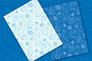 Sea shells patterns set, a Decorative Illustration by Vector beauty (Thumbnail 4 of 7)