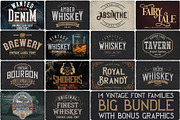 Big Bundle - 14 fonts, a Script Font by VozzyStock (Thumbnail 1 of 15)