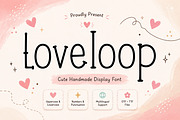 Loveloop – Handmade Font, a Handwritten Font by Wow Magic (Thumbnail 1 of 2)