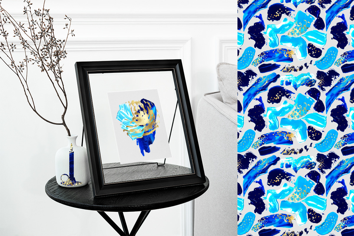 Abstract acrylic. Winter collection, an Object Graphic by Julie&Taily (Photo 8 of 30)