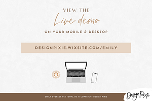 Wix Template Photography Website