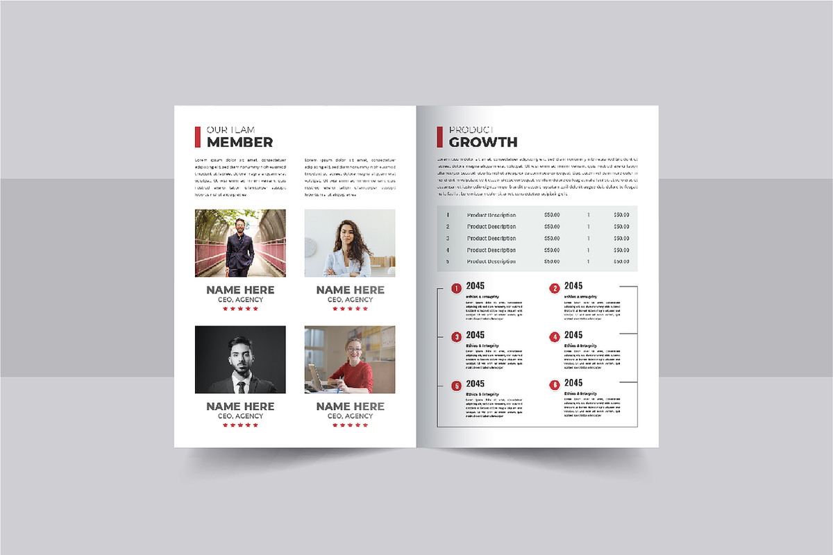 Company white paper design template
