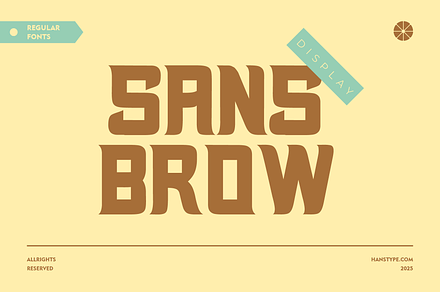 Sansbrow - Retro Display Font