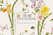 FIORE Bright watercolor flowers, a Decorative Illustration by Grace Noboa Illustrations (Thumbnail 9 of 17)