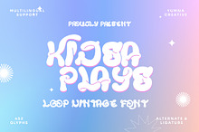 Kidsa Plays - Loop Vintage Font