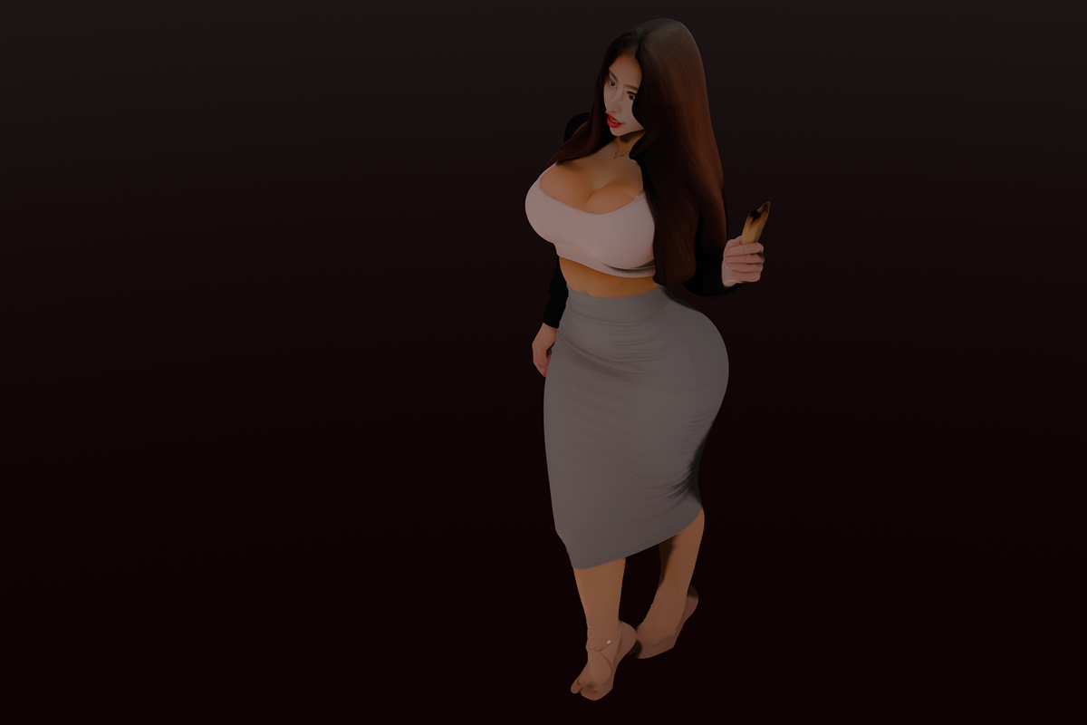 High Form Elegant Female Character, a Characters & Person 3D Model by Temer (Photo 2 of 8)